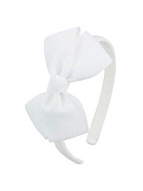 Toddler Grosgrain Ribbon Hair Bow Headband Elastic School Hair Accessory